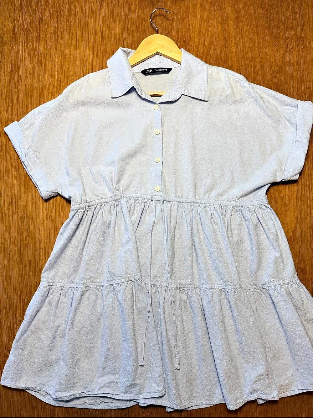 Zara Mini Shirt Dress Size Small Like New